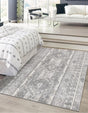 Gray 10' x 13' 1 Portland Rectangle Area Rug 85% Polypropylene & 15% Polyester Vintage Distressed Traditional Carpet for Home Decor for Sale at Rug Engine