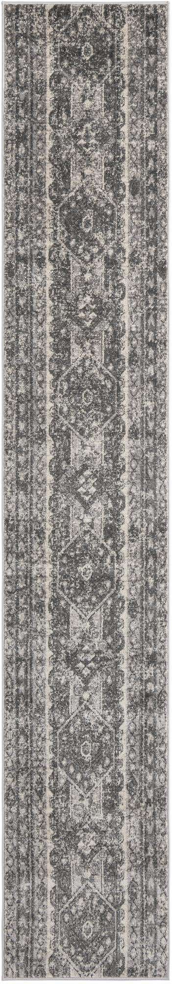 Gray 2' 2 x 12' Portland Runner Area Rug 85% Polypropylene & 15% Polyester Vintage Distressed Traditional Carpet for Home Decor for Sale at Rug Engine