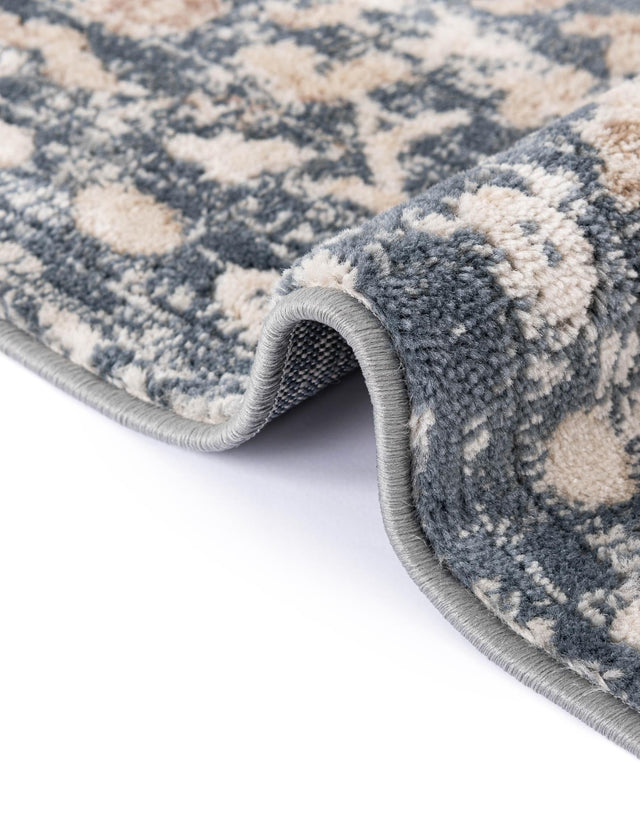 Blue 4' 1 x 6' 1 Portland Rectangle Area Rug 85% Polypropylene & 15% Polyester Vintage Distressed Traditional Carpet for Home Decor for Sale at Rug Engine