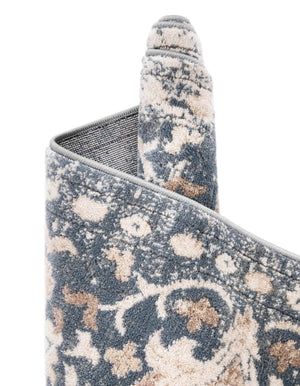 Blue 4' 1 x 6' 1 Portland Rectangle Area Rug 85% Polypropylene & 15% Polyester Vintage Distressed Traditional Carpet for Home Decor for Sale at Rug Engine