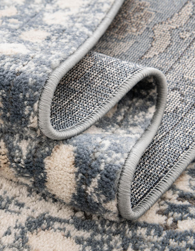 Blue 4' 1 x 6' 1 Portland Rectangle Area Rug 85% Polypropylene & 15% Polyester Vintage Distressed Traditional Carpet for Home Decor for Sale at Rug Engine