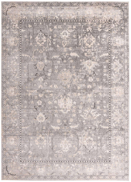 Gray 10' x 14' 1 Portland Rectangle Area Rug 85% Polypropylene & 15% Polyester Vintage Distressed Traditional Carpet for Home Decor for Sale at Rug Engine