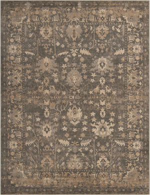 Gray 7' 10 x 10' Portland Rectangle Area Rug 85% Polypropylene & 15% Polyester Vintage Distressed Traditional Carpet for Home Decor for Sale at Rug Engine