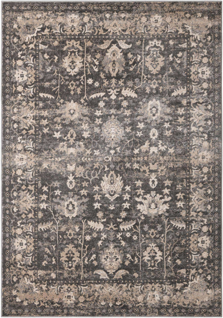 Gray 7' 1 x 10' Portland Rectangle Area Rug 85% Polypropylene & 15% Polyester Vintage Distressed Traditional Carpet for Home Decor for Sale at Rug Engine