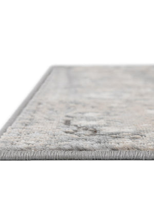 Gray 4' 1 x 4' 1 Portland Square Area Rug 85% Polypropylene & 15% Polyester Vintage Distressed Traditional Carpet for Home Decor for Sale at Rug Engine