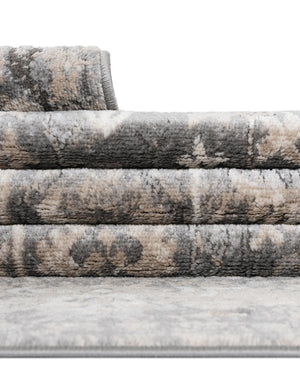 Gray 4' 1 x 4' 1 Portland Square Area Rug 85% Polypropylene & 15% Polyester Vintage Distressed Traditional Carpet for Home Decor for Sale at Rug Engine