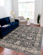 Gray 10' x 14' 1 Portland Rectangle Area Rug 85% Polypropylene & 15% Polyester Vintage Distressed Traditional Carpet for Home Decor for Sale at Rug Engine