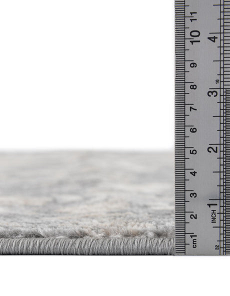 Gray 3' 1 x 3' 1 Portland Round Area Rug 85% Polypropylene & 15% Polyester Vintage Distressed Traditional Carpet for Home Decor for Sale at Rug Engine