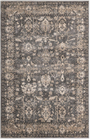 Gray 4' 1 x 6' 1 Portland Rectangle Area Rug 85% Polypropylene & 15% Polyester Vintage Distressed Traditional Carpet for Home Decor for Sale at Rug Engine