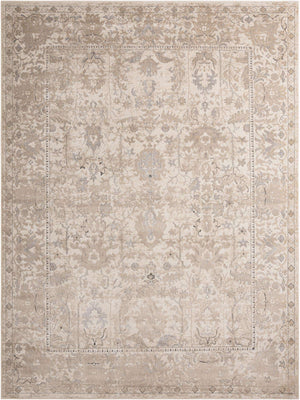 Ivory 10' x 13' 1 Portland Rectangle Area Rug 85% Polypropylene & 15% Polyester Vintage Distressed Traditional Carpet for Home Decor for Sale at Rug Engine