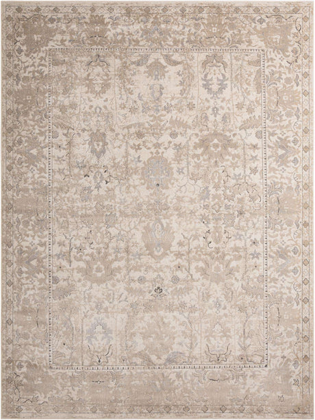 Ivory 10' x 13' 1 Portland Rectangle Area Rug 85% Polypropylene & 15% Polyester Vintage Distressed Traditional Carpet for Home Decor for Sale at Rug Engine