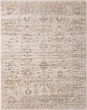 Ivory 7' 10 x 10' Portland Rectangle Area Rug 85% Polypropylene & 15% Polyester Vintage Distressed Traditional Carpet for Home Decor for Sale at Rug Engine