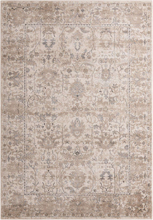 Ivory 7' 1 x 10' Portland Rectangle Area Rug 85% Polypropylene & 15% Polyester Vintage Distressed Traditional Carpet for Home Decor for Sale at Rug Engine