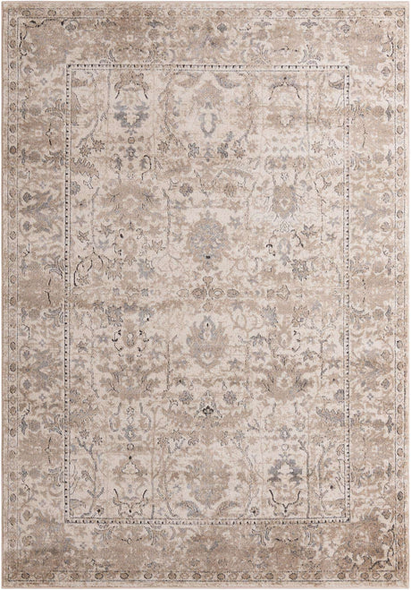 Ivory 7' 1 x 10' Portland Rectangle Area Rug 85% Polypropylene & 15% Polyester Vintage Distressed Traditional Carpet for Home Decor for Sale at Rug Engine