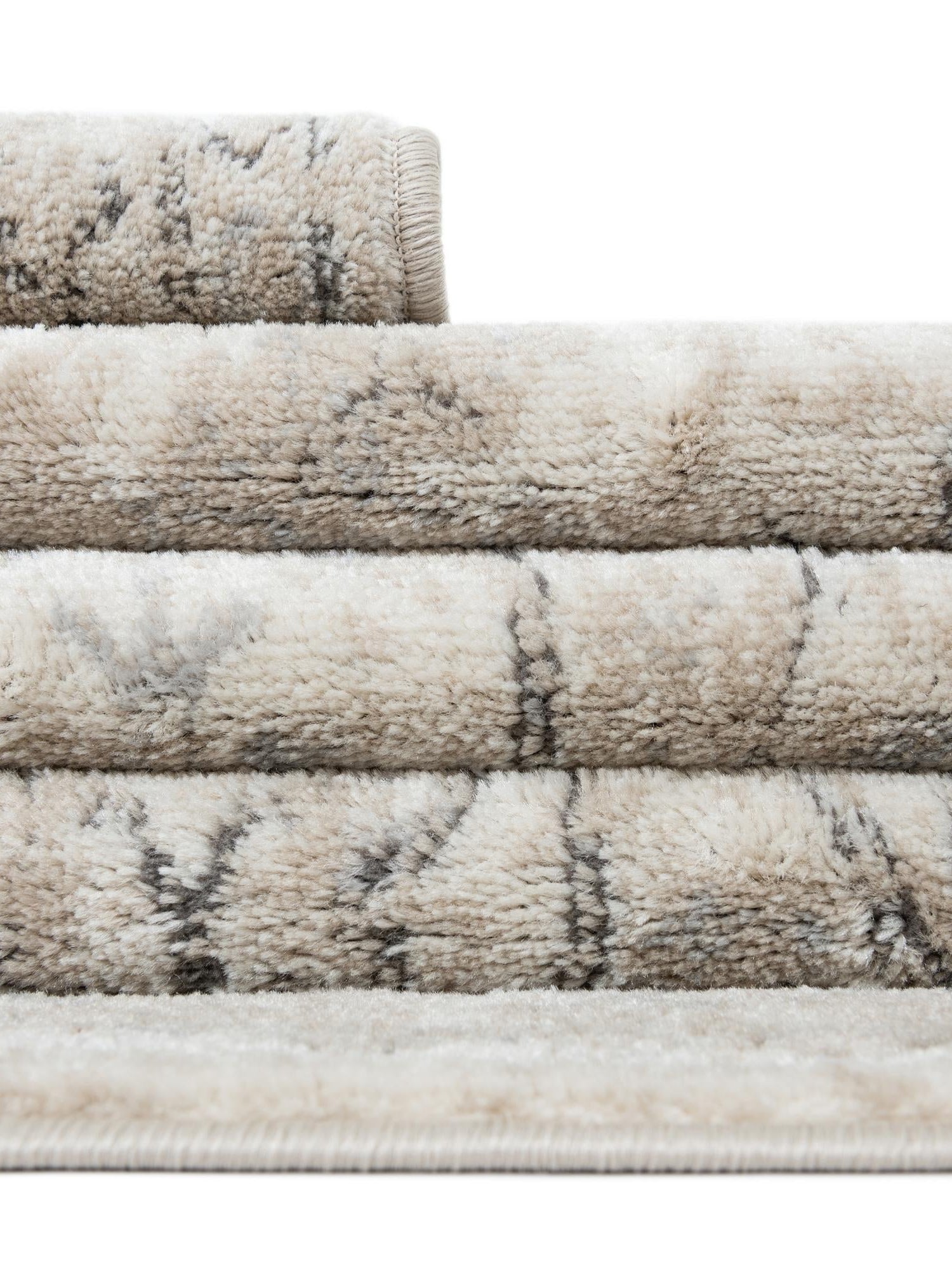 Ivory 5' 3 x 5' 3 Portland Square Area Rug 85% Polypropylene & 15% Polyester Vintage Distressed Traditional Carpet for Home Decor for Sale at Rug Engine