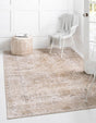 Ivory 5' 3 x 8' Portland Rectangle Area Rug 85% Polypropylene & 15% Polyester Vintage Distressed Traditional Carpet for Home Decor for Sale at Rug Engine