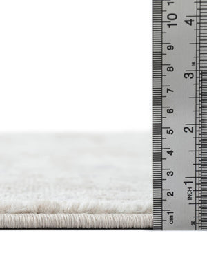 Ivory 9' x 12' Portland Rectangle Area Rug 85% Polypropylene & 15% Polyester Vintage Distressed Traditional Carpet for Home Decor for Sale at Rug Engine