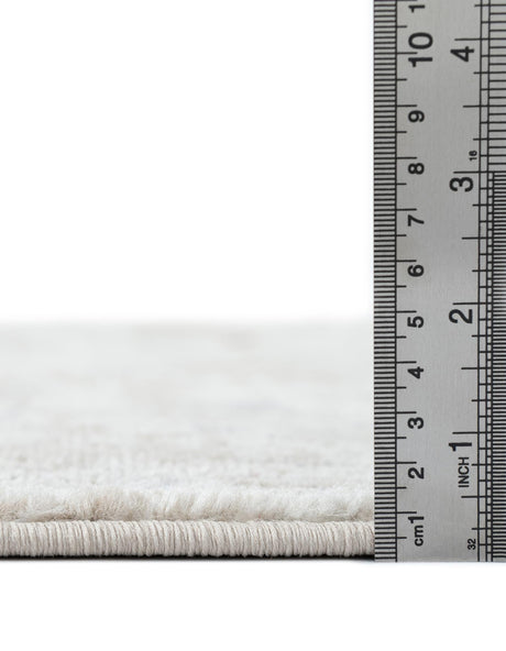 Ivory 9' x 12' Portland Rectangle Area Rug 85% Polypropylene & 15% Polyester Vintage Distressed Traditional Carpet for Home Decor for Sale at Rug Engine