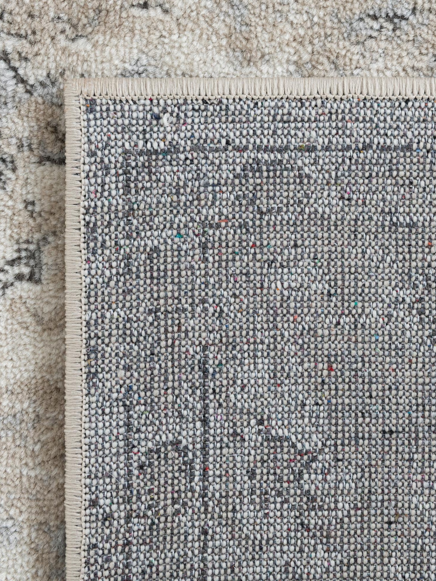 Ivory 9' x 12' Portland Rectangle Area Rug 85% Polypropylene & 15% Polyester Vintage Distressed Traditional Carpet for Home Decor for Sale at Rug Engine