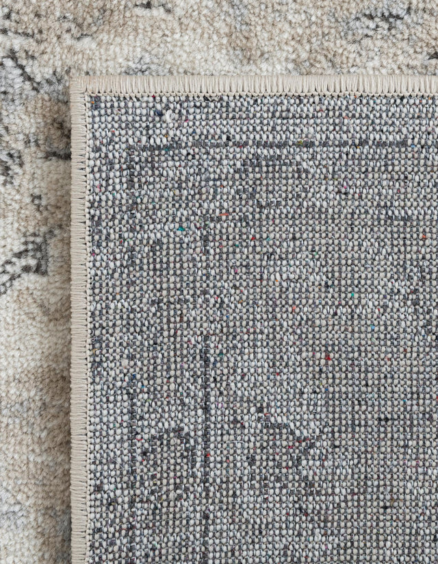 Ivory 9' x 12' Portland Rectangle Area Rug 85% Polypropylene & 15% Polyester Vintage Distressed Traditional Carpet for Home Decor for Sale at Rug Engine