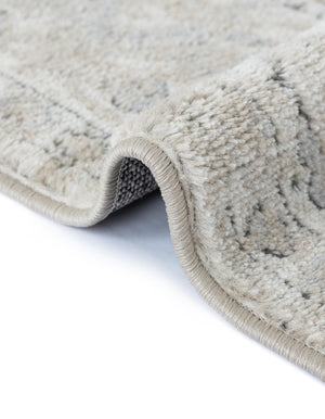 Ivory 9' x 12' Portland Rectangle Area Rug 85% Polypropylene & 15% Polyester Vintage Distressed Traditional Carpet for Home Decor for Sale at Rug Engine