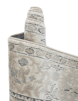 Ivory 9' x 12' Portland Rectangle Area Rug 85% Polypropylene & 15% Polyester Vintage Distressed Traditional Carpet for Home Decor for Sale at Rug Engine