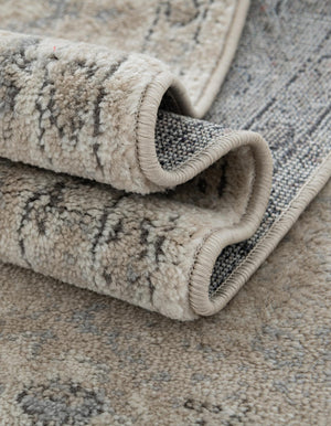 Ivory 7' 1 x 10' Portland Rectangle Area Rug 85% Polypropylene & 15% Polyester Vintage Distressed Traditional Carpet for Home Decor for Sale at Rug Engine