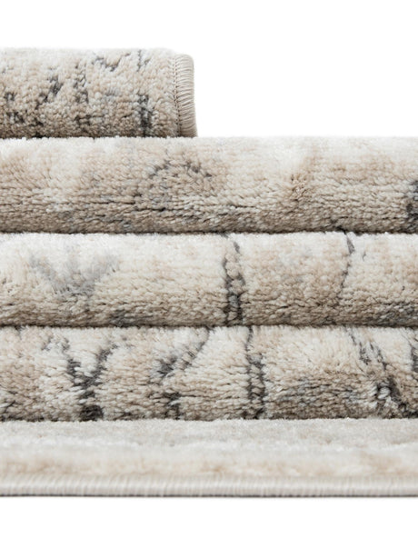 Ivory 7' 1 x 10' Portland Rectangle Area Rug 85% Polypropylene & 15% Polyester Vintage Distressed Traditional Carpet for Home Decor for Sale at Rug Engine