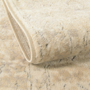 Ivory 2' x 7' 1 Portland Runner Area Rug 85% Polypropylene & 15% Polyester Vintage Distressed Traditional Carpet for Home Decor for Sale at Rug Engine