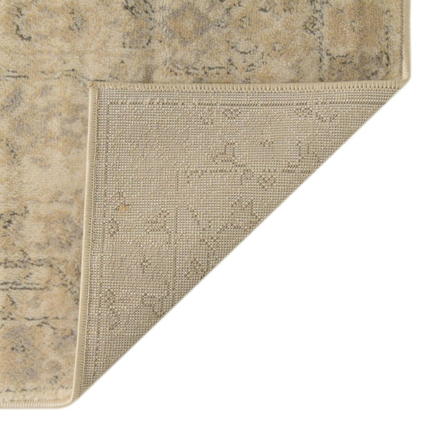 Ivory 2' x 7' 1 Portland Runner Area Rug 85% Polypropylene & 15% Polyester Vintage Distressed Traditional Carpet for Home Decor for Sale at Rug Engine