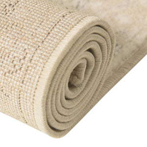 Ivory 2' x 7' 1 Portland Runner Area Rug 85% Polypropylene & 15% Polyester Vintage Distressed Traditional Carpet for Home Decor for Sale at Rug Engine
