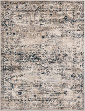 Gray 7' 10 x 10' Portland Rectangle Area Rug 85% Polypropylene & 15% Polyester Vintage Distressed Traditional Carpet for Home Decor for Sale at Rug Engine