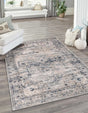 Gray 3' 1 x 5' 3 Portland Rectangle Area Rug 85% Polypropylene & 15% Polyester Vintage Distressed Traditional Carpet for Home Decor for Sale at Rug Engine