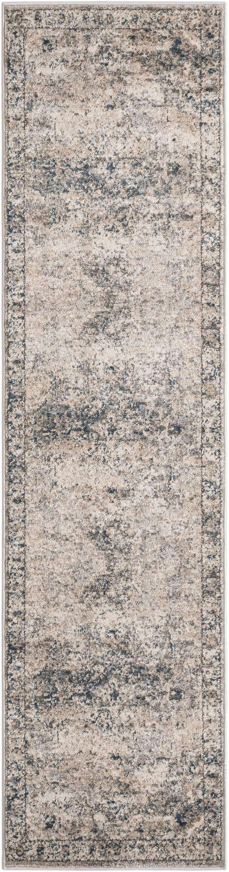 Gray 2' x 8' Portland Runner Area Rug 85% Polypropylene & 15% Polyester Vintage Distressed Traditional Carpet for Home Decor for Sale at Rug Engine