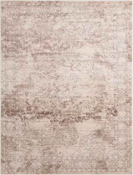 Ivory 10' x 14' 1 Portland Rectangle Area Rug 85% Polypropylene & 15% Polyester Vintage Distressed Traditional Carpet for Home Decor for Sale at Rug Engine