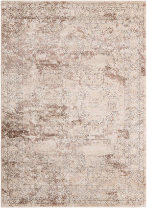 Ivory 7' 1 x 10' Portland Rectangle Area Rug 85% Polypropylene & 15% Polyester Vintage Distressed Traditional Carpet for Home Decor for Sale at Rug Engine