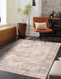 Ivory 5' 3 x 8' Portland Rectangle Area Rug 85% Polypropylene & 15% Polyester Vintage Distressed Traditional Carpet for Home Decor for Sale at Rug Engine