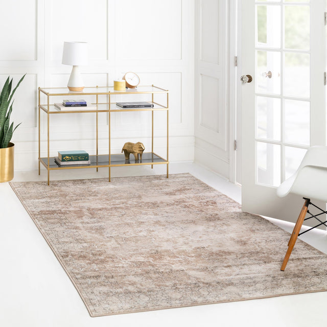 Ivory 2' 2 x 3' 1 Portland Rectangle Area Rug 85% Polypropylene & 15% Polyester Vintage Distressed Traditional Carpet for Home Decor for Sale at Rug Engine