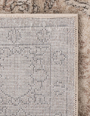 Ivory 5' 3 x 5' 3 Portland Square Area Rug 85% Polypropylene & 15% Polyester Vintage Distressed Traditional Carpet for Home Decor for Sale at Rug Engine