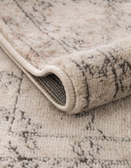 Ivory 2' x 5' 3 Portland Runner Area Rug 85% Polypropylene & 15% Polyester Vintage Distressed Traditional Carpet for Home Decor for Sale at Rug Engine