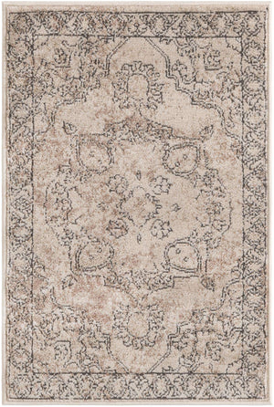 Ivory 2' 2 x 3' 1 Portland Rectangle Area Rug 85% Polypropylene & 15% Polyester Vintage Distressed Traditional Carpet for Home Decor for Sale at Rug Engine