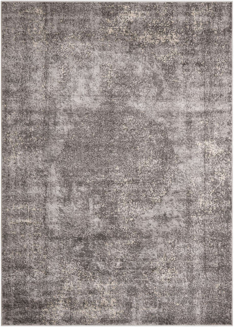 Gray 7' 10 x 11' Portland Rectangle Area Rug 85% Polypropylene & 15% Polyester Vintage Distressed Traditional Carpet for Home Decor for Sale at Rug Engine