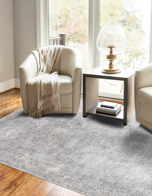 Gray 7' 1 x 10' Portland Rectangle Area Rug 85% Polypropylene & 15% Polyester Vintage Distressed Traditional Carpet for Home Decor for Sale at Rug Engine