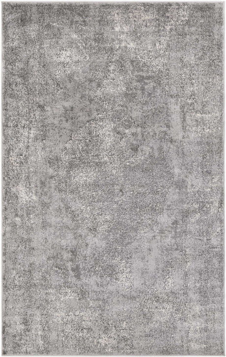 Gray 5' 3 x 8' Portland Rectangle Area Rug 85% Polypropylene & 15% Polyester Vintage Distressed Traditional Carpet for Home Decor for Sale at Rug Engine