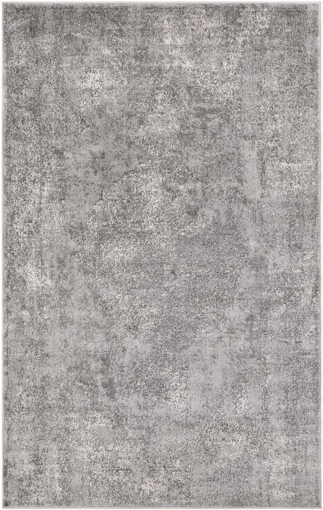Gray 5' 3 x 8' Portland Rectangle Area Rug 85% Polypropylene & 15% Polyester Vintage Distressed Traditional Carpet for Home Decor for Sale at Rug Engine