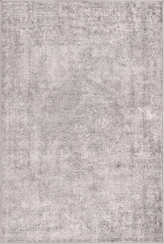 Gray 4' 1 x 6' 1 Portland Rectangle Area Rug 85% Polypropylene & 15% Polyester Vintage Distressed Traditional Carpet for Home Decor for Sale at Rug Engine
