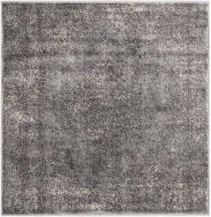 Gray 4' 1 x 4' 1 Portland Square Area Rug 85% Polypropylene & 15% Polyester Vintage Distressed Traditional Carpet for Home Decor for Sale at Rug Engine