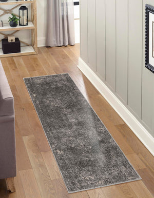 Gray 2' x 7' 1 Portland Runner Area Rug 85% Polypropylene & 15% Polyester Vintage Distressed Traditional Carpet for Home Decor for Sale at Rug Engine