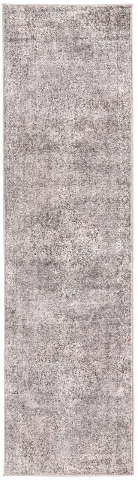 Gray 2' x 8' Portland Runner Area Rug 85% Polypropylene & 15% Polyester Vintage Distressed Traditional Carpet for Home Decor for Sale at Rug Engine