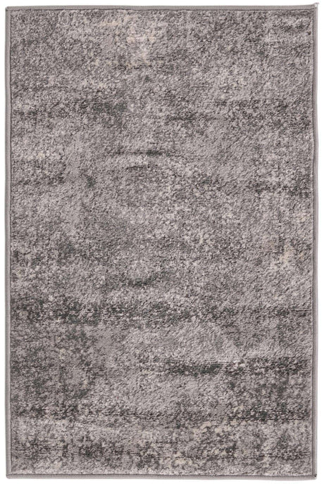 Gray 2' 2 x 3' 1 Portland Rectangle Area Rug 85% Polypropylene & 15% Polyester Vintage Distressed Traditional Carpet for Home Decor for Sale at Rug Engine